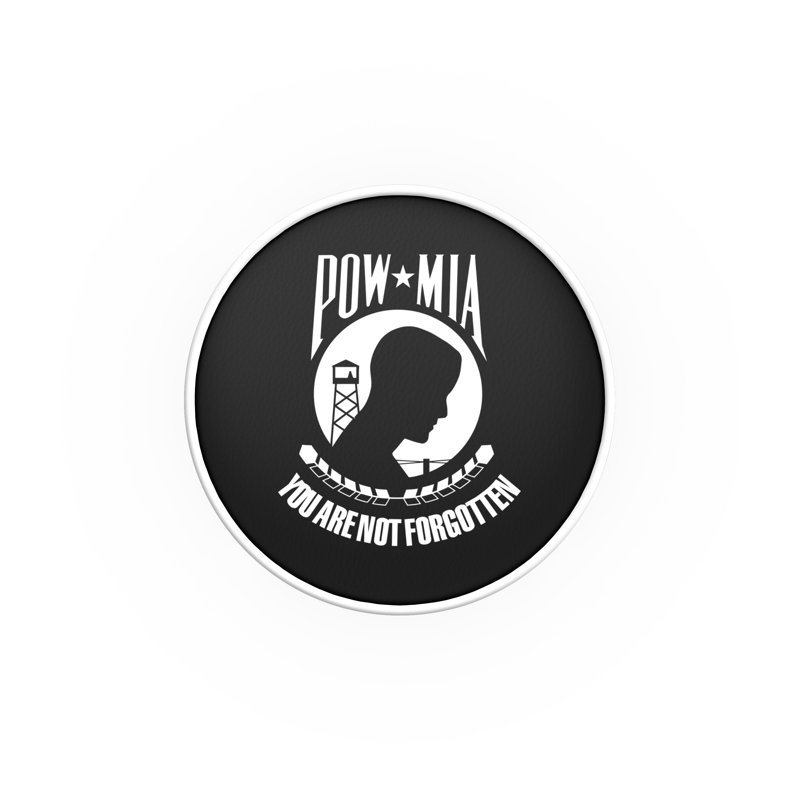 US Military Swivel Counter & Bar Stool, POW/MIA, Bar Stool (30" Seat Height)