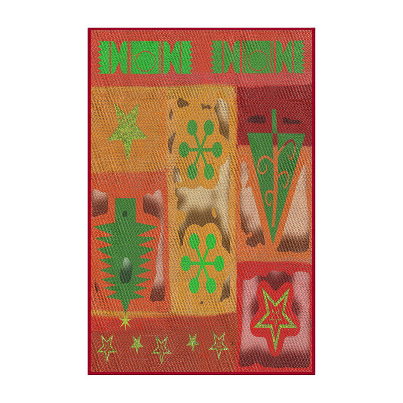 Tapis de zone verte à motif, Rectangle 2 pi x 5 pi