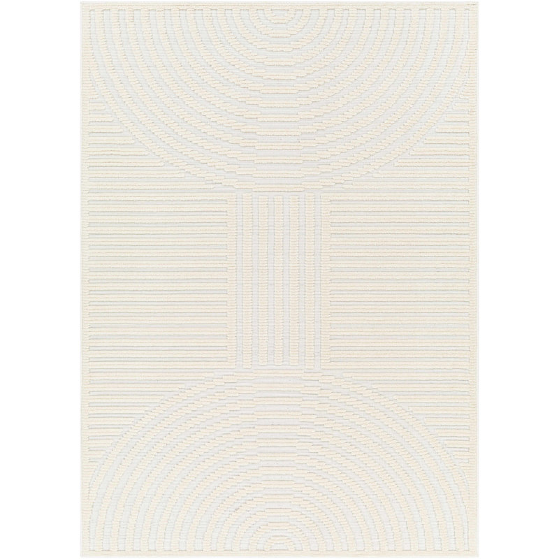 Amimma Abstract Machine Woven Area Rug, Rectangle 2' x 2'10"