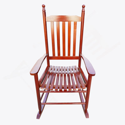 Chaise berçante en bois