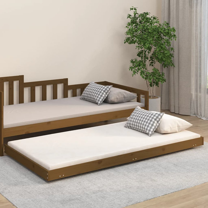 Pente Solid Wood Bed, European Single (90 x 200cm), Oak