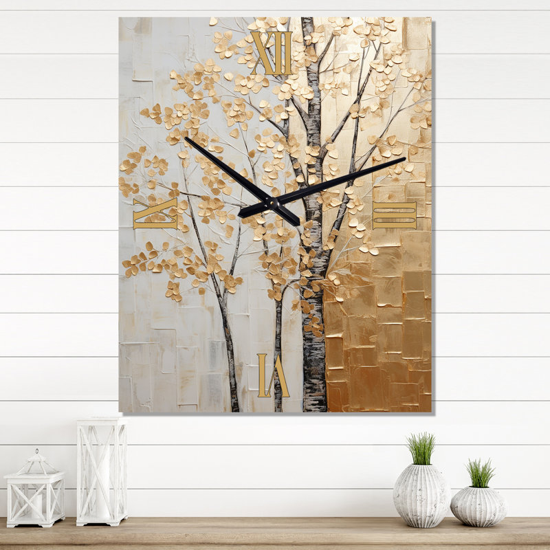 Horloge murale Clemones - Trees, Petit