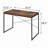 Writing Desk With Metal Sled Base-917682065
