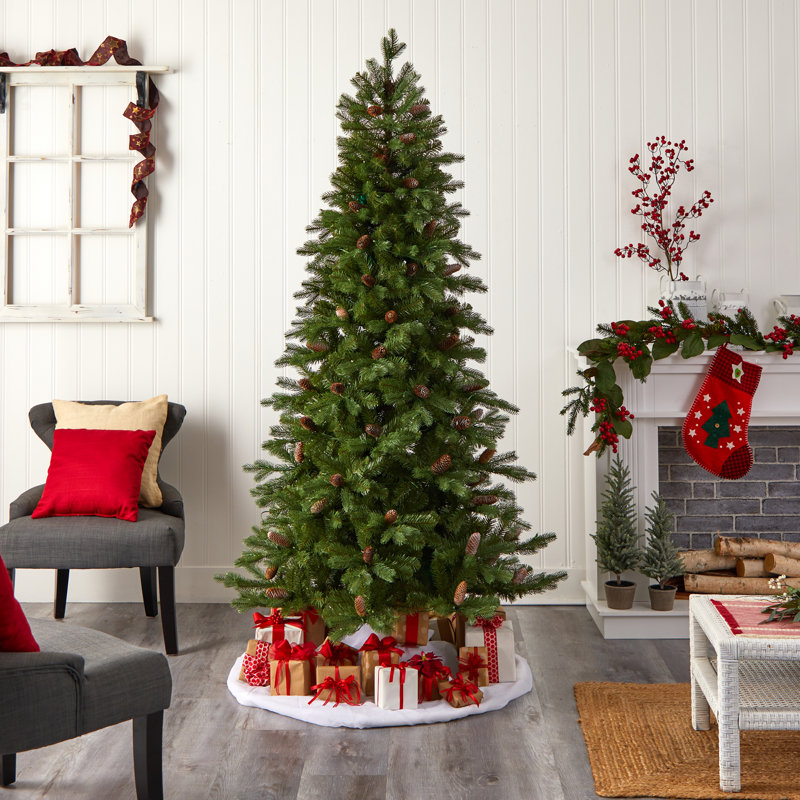 Sapin de Noël artificiel vert 10 pi avec 780 lumières DEL, H 7 pi