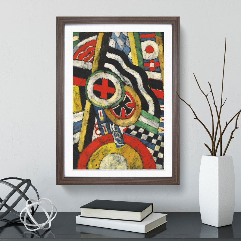 Painting No.5 by Marsden Hartley - Framed Print, 65cm H x 48cm W x 2cm D, Walnut Framed