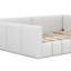 Lit tapissier en laine, structure de lit de jour doux avec garde-corps pour chambre d'enfants adultes-131080972
