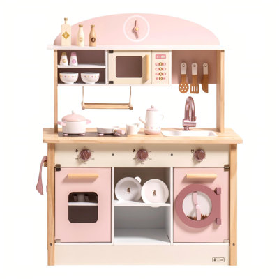 Ensemble de cuisine et d'accessoires de jeu en bois massif, ensemble de cuisine préscolaire, ensemble de jeu de cuisine pour enfants