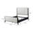 60-inch Upholstered Bed Black-2009862829