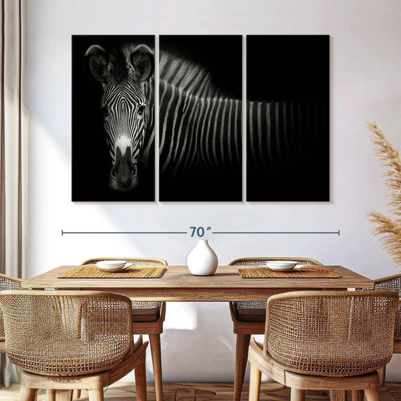 Brampt Vignette Zebra, 42" H x 65" W
