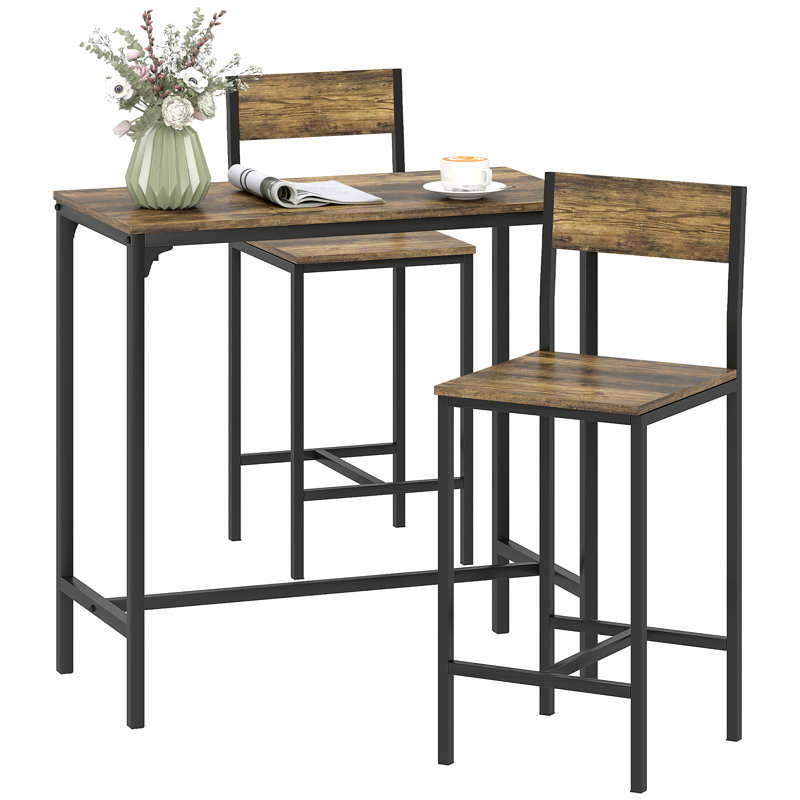 2 - Person Dining Set, Rustic Brown