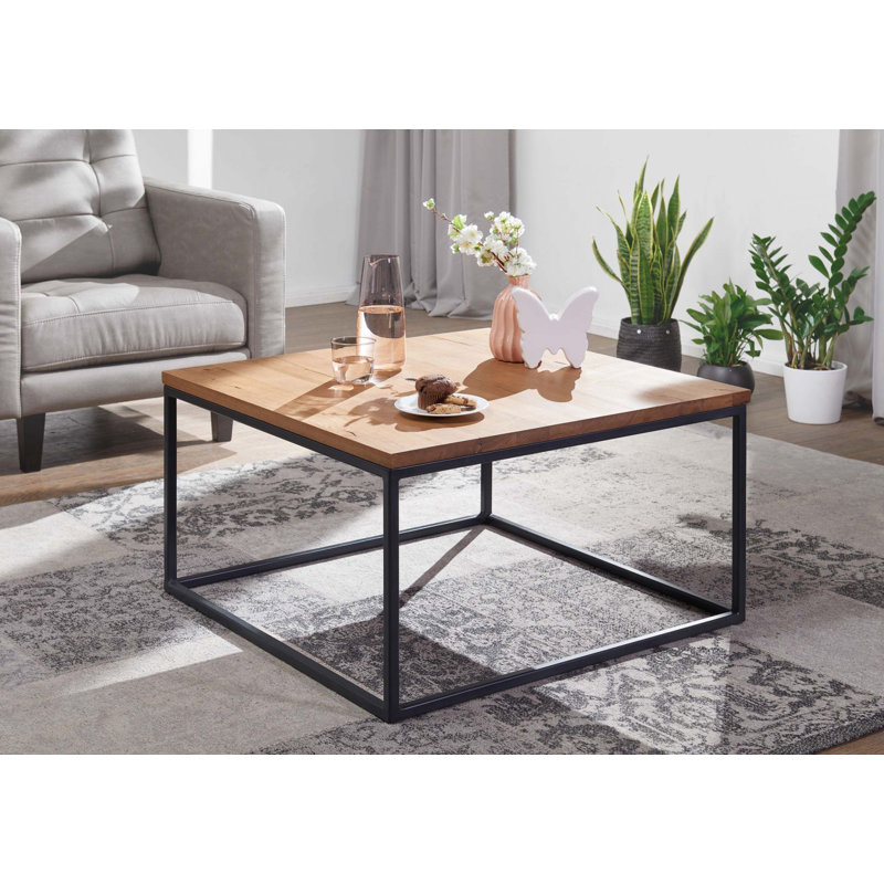 Villanders Solid Wood Frame Coffee Table, 43cm H x 80cm W x 80cm D