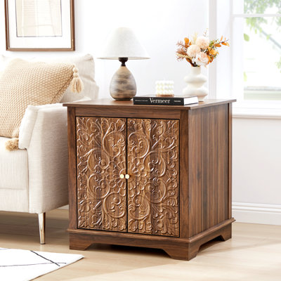 Grande armoire de table d'appoint en relief Farmhouse 25,59 po