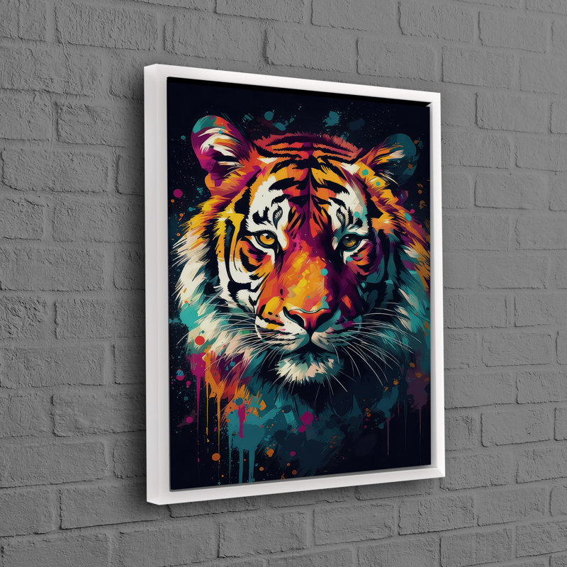 Print on Canvas, 100 cm H x 70 cm W, White, Framed Print without Mat