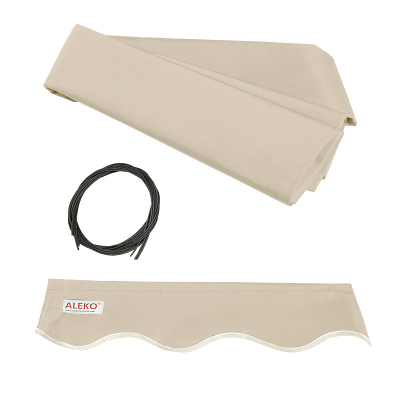 Ivory UV Resistant Retractable Awning Fabric Replacement