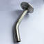 Bras de douche 16 x 12 x 3,5 cm, acier inoxydable chromé, monobloc, filetage NPT 1/2 pouce, fixation murale-1048953335