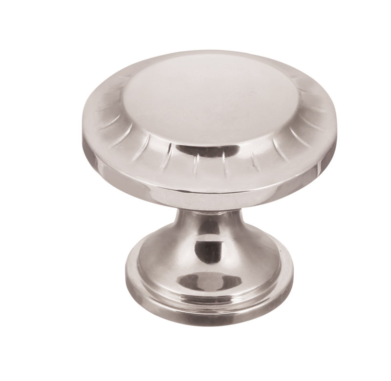 Vintage Mushroom Knob, Polished Nickel