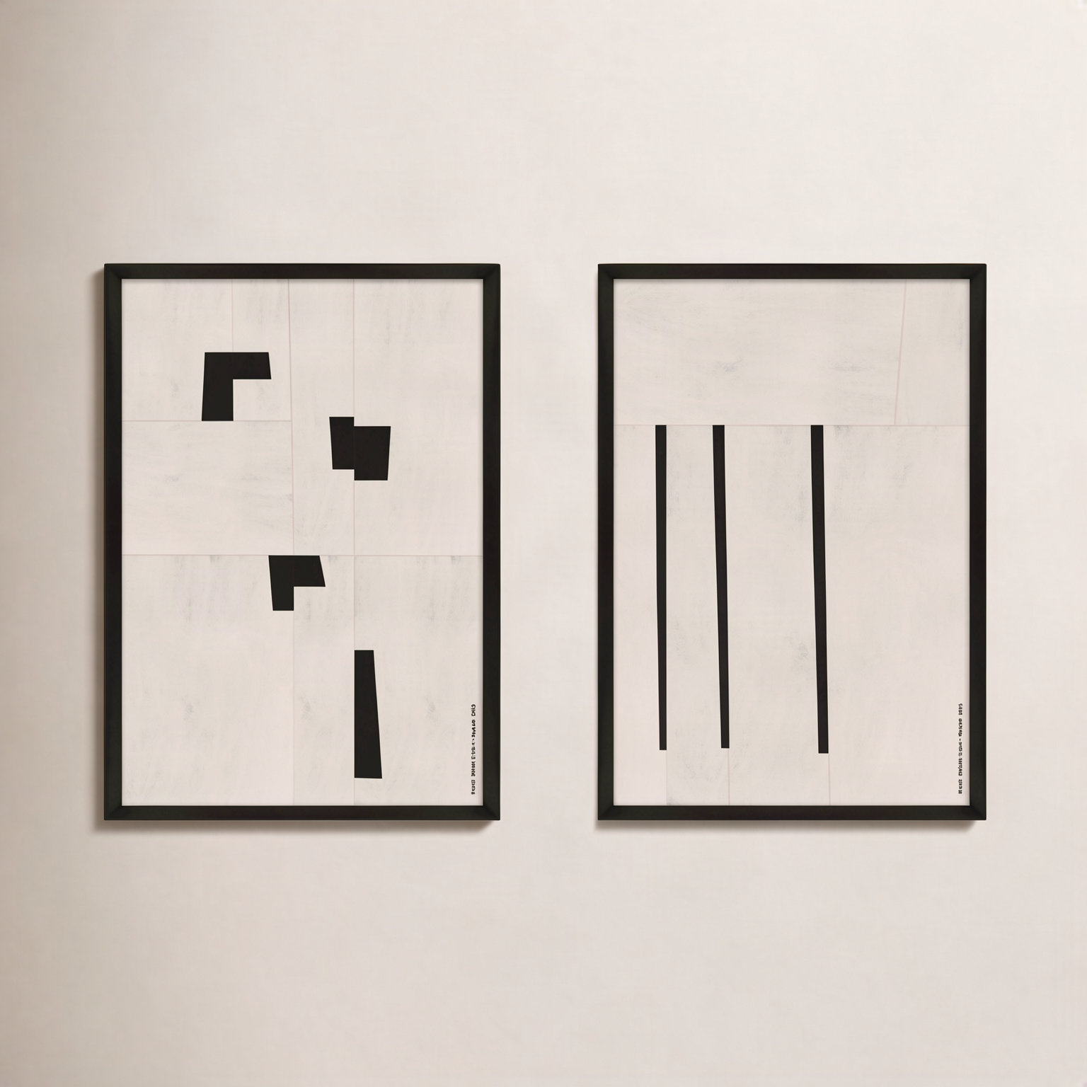 Scattered by Romina Gadler, Black Paper Framed, 25" H x 17.5" W
