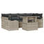 234cm Wide Patio Sofa with Cushions