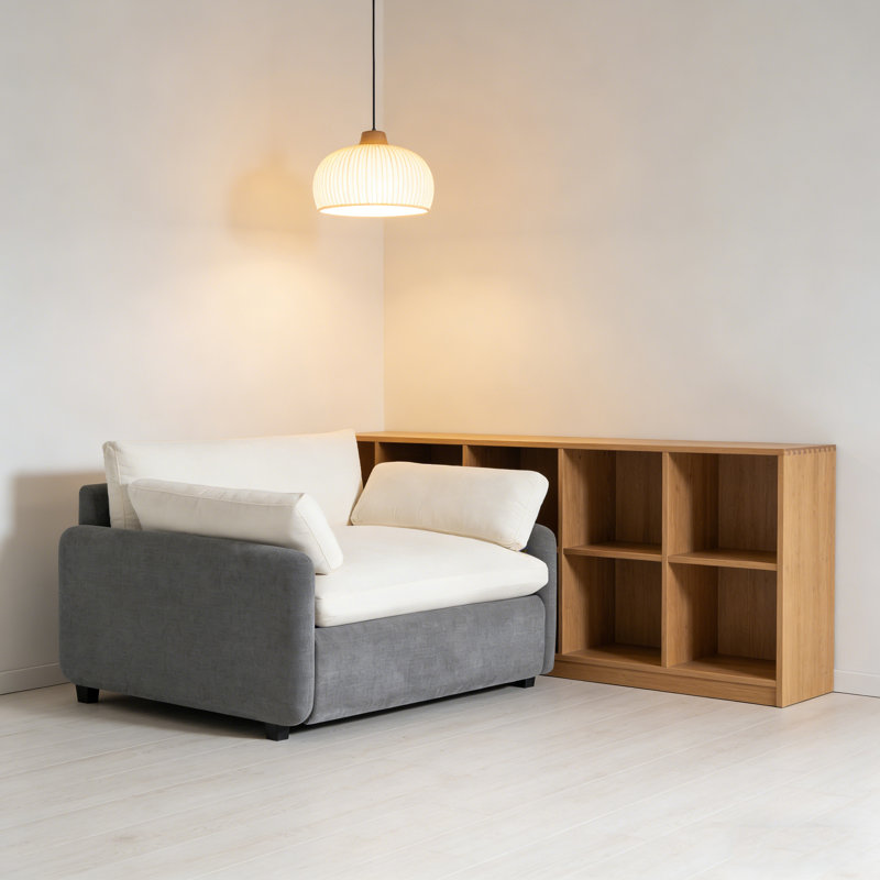 Le siège surdimensionné de 50 po x 43 po permet une posture assise / couchée multiple pour une détente ultime., Gris / Crème