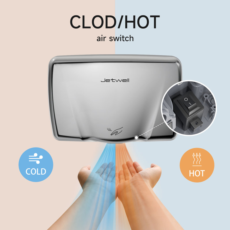 Compact Stainless Steel High-Speed Automatic Hand Dryer