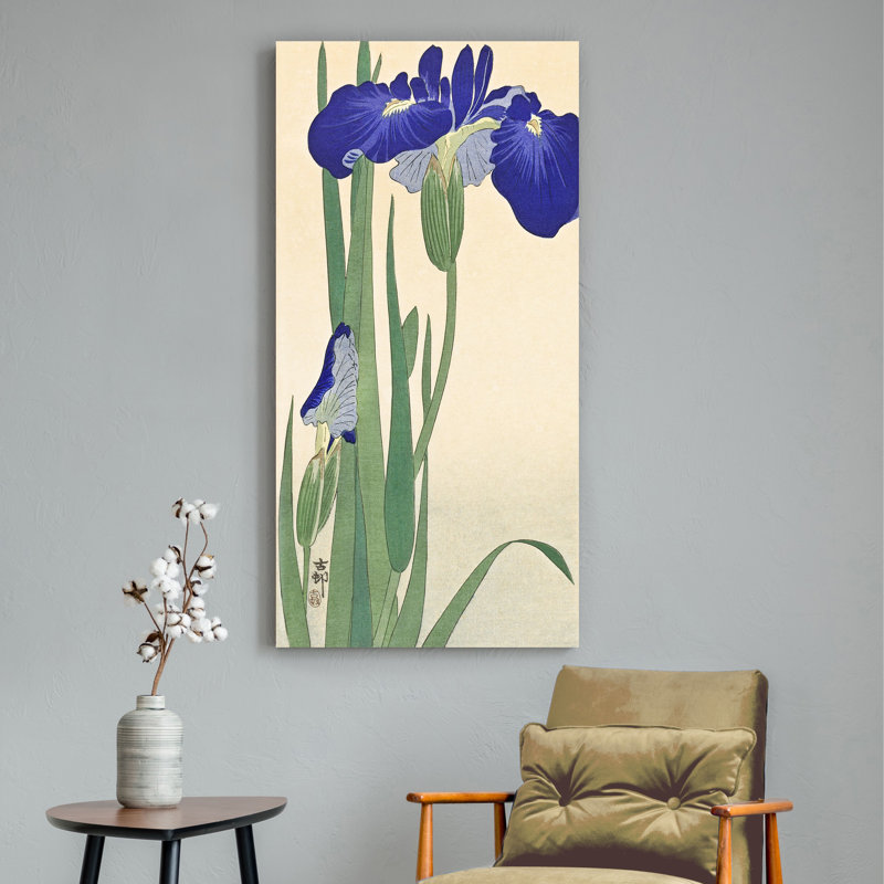 Irises by Ohara Koson - Wrapped Canvas Print, 70cm H x 35cm W x 4cm D