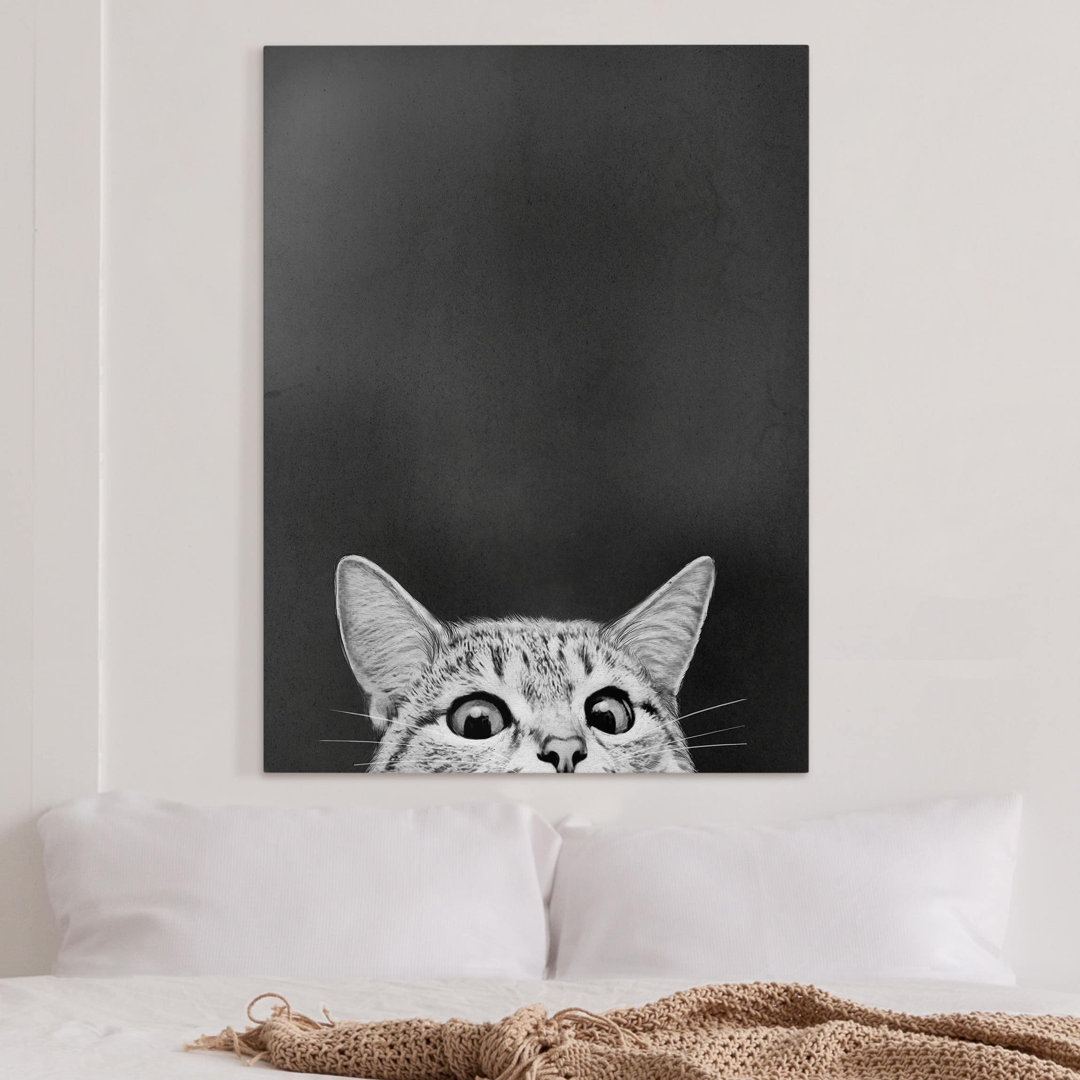 Leinwandbild Illustration einer Katze von Laura Graves