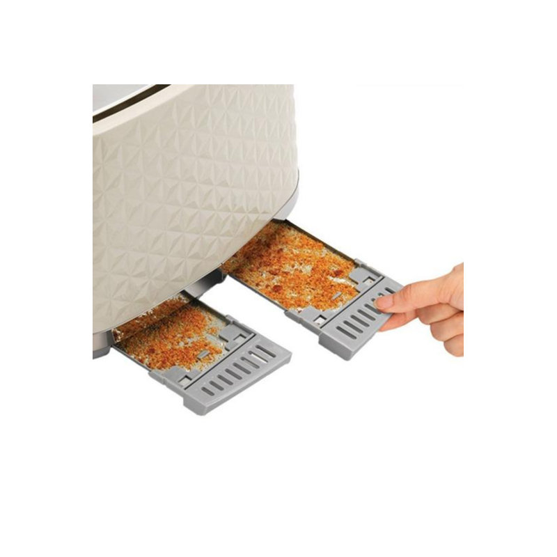 Vector 4-Slice Toaster, Cream