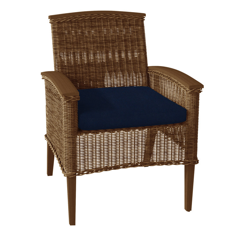 Fauteuil Astoria tissé - raphia / chêne, Pas de soudure, Velours indigo, Raphia / chêne