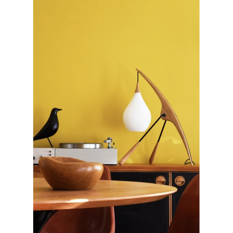 Phasme Arched Table Lamp, Natural Oak