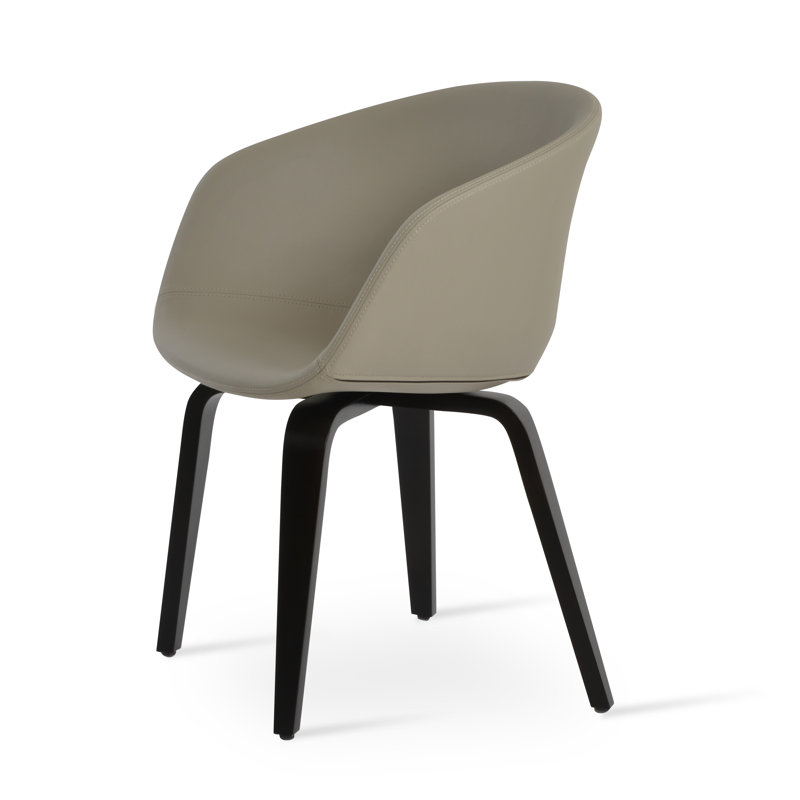 Fauteuil Tribeca, Noyer, Similicuir os