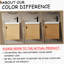 Meuble-lavabo mural 18,5 po avec lavabo en résine, porte simple à fermeture douce, panneau de fibres à densité moyenne, bois naturel (KD-Packing)-730183191