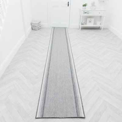 Runner Chequered Flatweave Area Rug