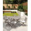 Ensemble de 2 chaises de patio en aluminium pour l'extérieur, pivotantes à 360 ° avec coussins lavables et chaises profondes