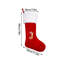 Grande lettre de Noël bas, décoration festive pour arbre de Noël, 19,7 x 10,6 x 1,2 po, couleur J-130470509