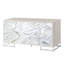 Armoire console Panos White Marcle Paint & Chrome