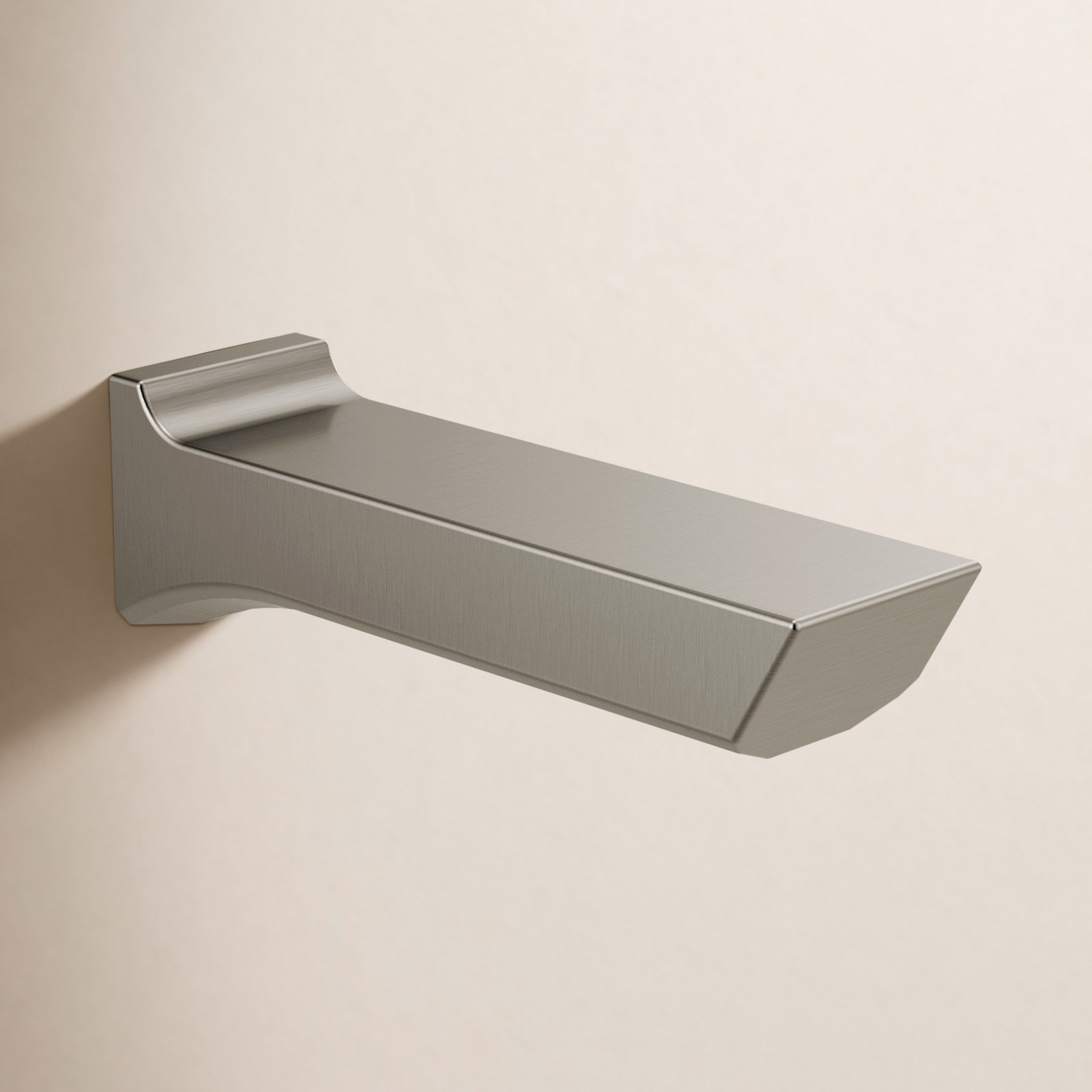 Pivotal® Wall-Mounted Tub Spout, Stainless Steel