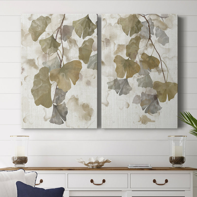 Toile tendue avec châssis Ginkgo Accent I-Premium, H 12 po x l 16 po