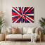 Hard Edge 2, art mural en métal rouge-403821795