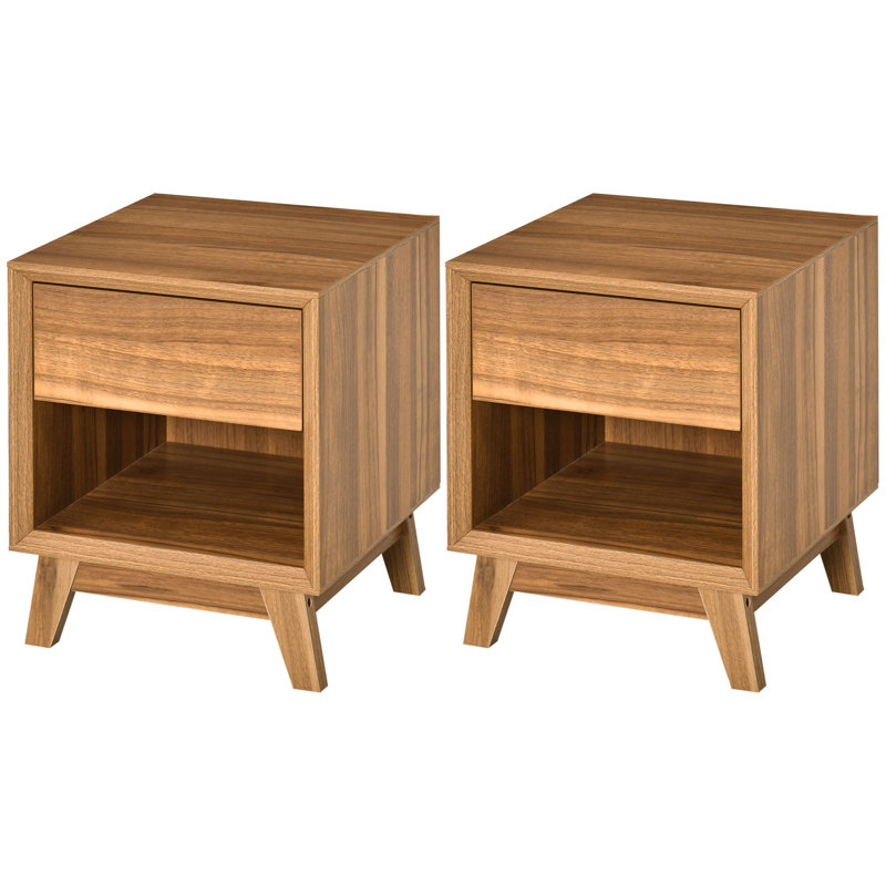 40cm W Manufactured Wood Bedside Table