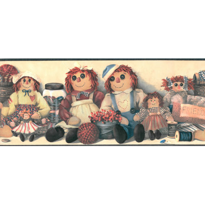Bordure de papier peint pour poupée sur tablette L 15 pi x l 8,5 po Dolcie Kids