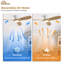 Ventilateur de plafond encastré à 3 pales 52 pouces avec lumière, télécommande / APP Shandi Modern Smart, blanc, adapté à toute pièce-1817163707