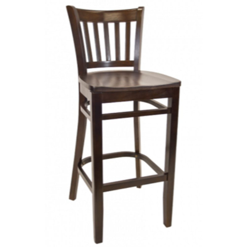 Solid Wood 29" Bar Stool, Walnut