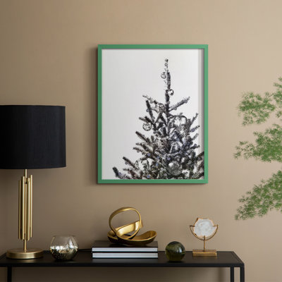 Disco Christmas Tree I, reproduction encadrée - bois massif