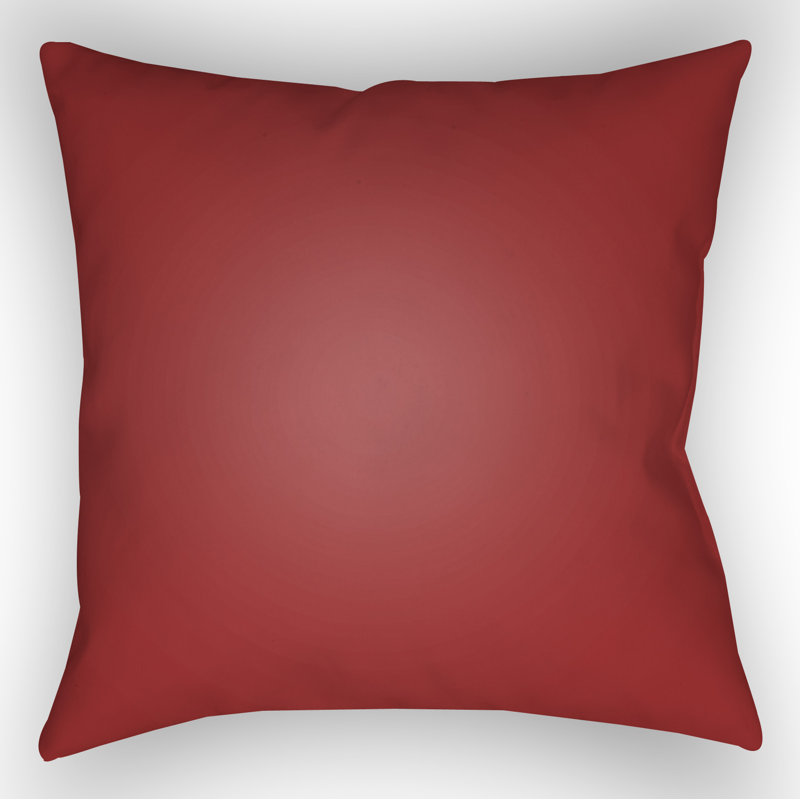 Outdoor Throw Pillow, 18" H x 18" W x 4" D, Red / Blue