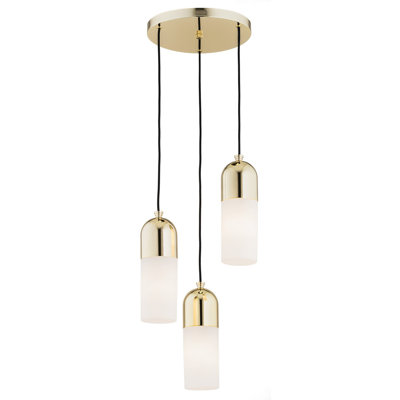 Gambrell 3-Light Cluster Cylinder Pendant