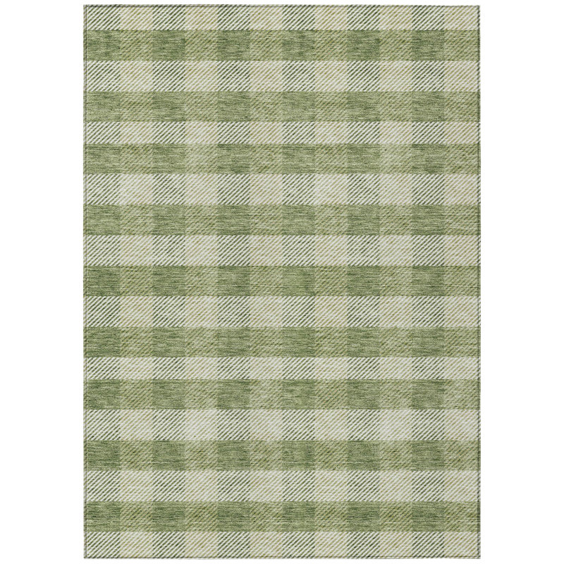 Colzie Plaid Indoor / Outdoor Rug, Rectangle 10' x 14'