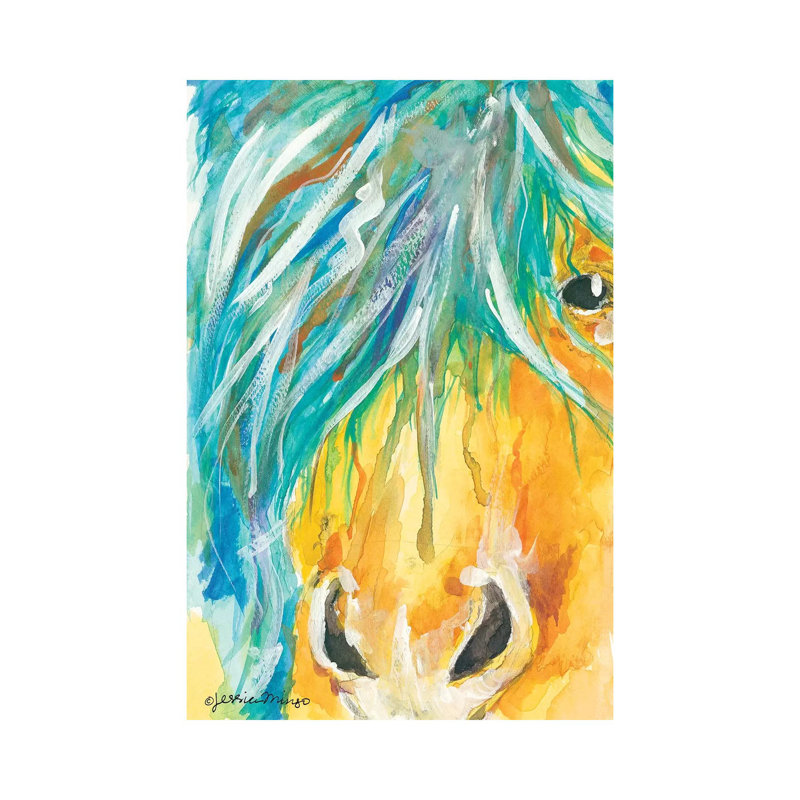 Shetland by Jessica Mingo - Wrapped Canvas Painting, 20.32 cm H x 30.48 cm W
