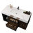 Wall Mounted Bathroom Vanities with Ceramic Sink, 2 Drawers and 2 Storage Spaces-558076238