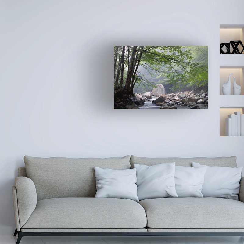 Art sur toile «Randy River» par le jaloux, H 12 po x l 19 po