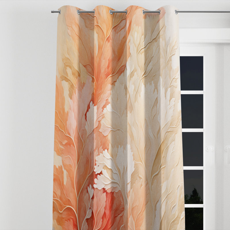 Ayise - Nautical Velvet Grommet Curtain - Room Darkening - 1 panel, 52" W x 120" L